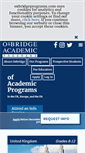 Mobile Screenshot of oxbridgeprograms.com