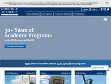 Tablet Screenshot of oxbridgeprograms.com